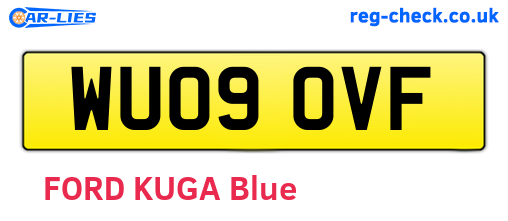 WU09OVF are the vehicle registration plates.