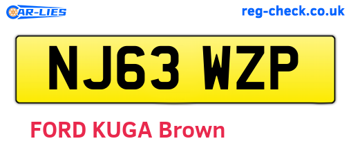 NJ63WZP are the vehicle registration plates.