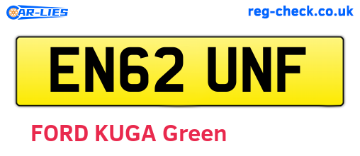 EN62UNF are the vehicle registration plates.