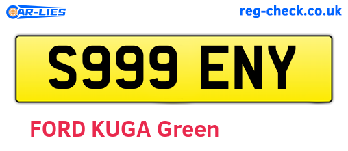 S999ENY are the vehicle registration plates.