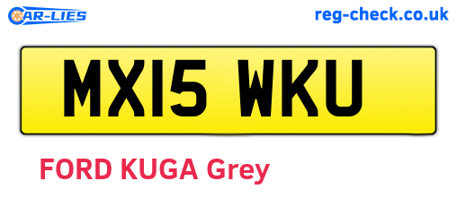 MX15WKU are the vehicle registration plates.