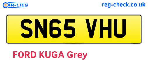 SN65VHU are the vehicle registration plates.