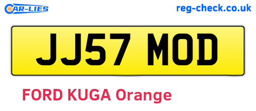 JJ57MOD are the vehicle registration plates.