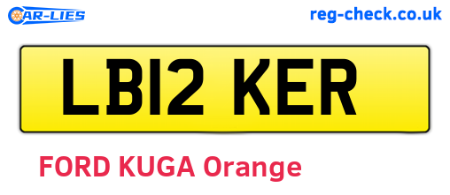 LB12KER are the vehicle registration plates.