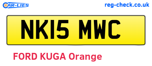 NK15MWC are the vehicle registration plates.