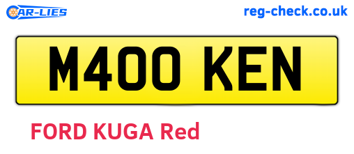 M400KEN are the vehicle registration plates.