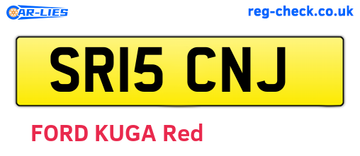 SR15CNJ are the vehicle registration plates.