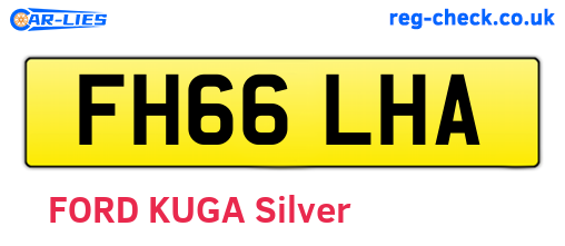 FH66LHA are the vehicle registration plates.