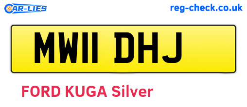 MW11DHJ are the vehicle registration plates.