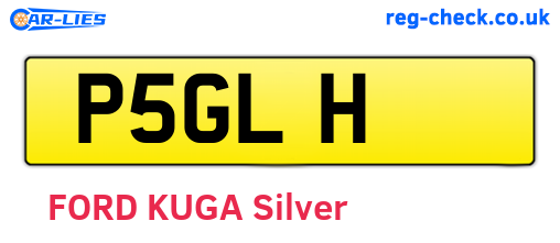 P5GLH are the vehicle registration plates.