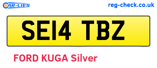 SE14TBZ are the vehicle registration plates.