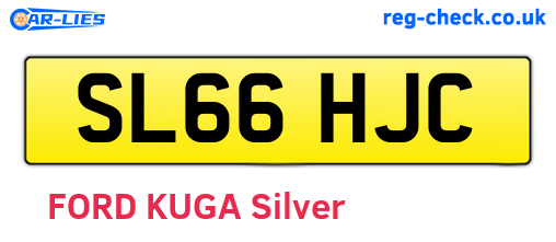 SL66HJC are the vehicle registration plates.