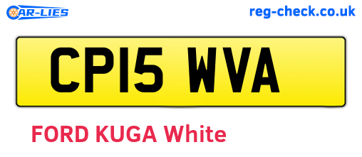 CP15WVA are the vehicle registration plates.