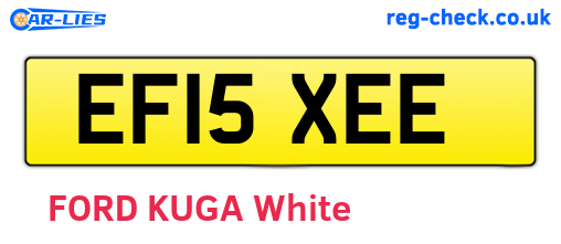 EF15XEE are the vehicle registration plates.