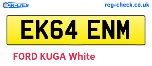 EK64ENM are the vehicle registration plates.