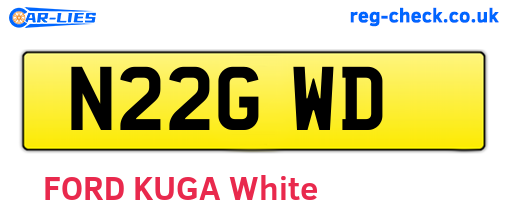 N22GWD are the vehicle registration plates.