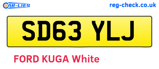 SD63YLJ are the vehicle registration plates.