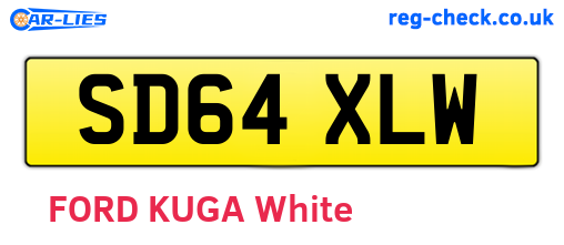 SD64XLW are the vehicle registration plates.