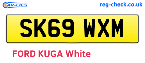 SK69WXM are the vehicle registration plates.