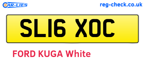 SL16XOC are the vehicle registration plates.