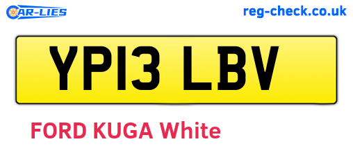 YP13LBV are the vehicle registration plates.