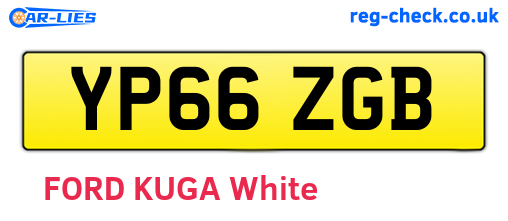 YP66ZGB are the vehicle registration plates.