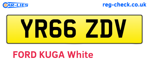 YR66ZDV are the vehicle registration plates.