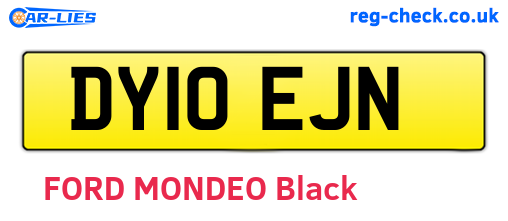 DY10EJN are the vehicle registration plates.