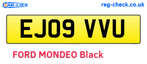 EJ09VVU are the vehicle registration plates.