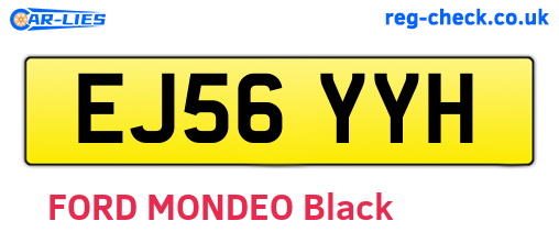 EJ56YYH are the vehicle registration plates.