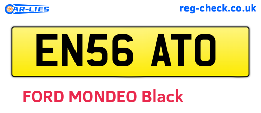 EN56ATO are the vehicle registration plates.