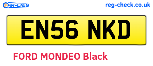 EN56NKD are the vehicle registration plates.
