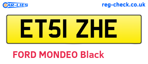 ET51ZHE are the vehicle registration plates.