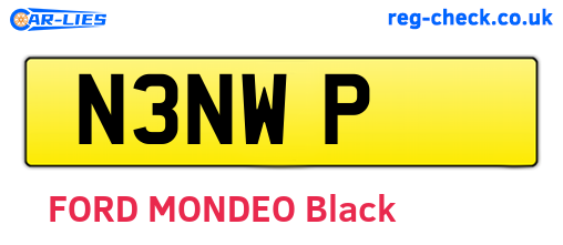 N3NWP are the vehicle registration plates.