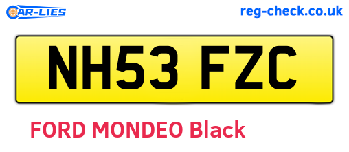 NH53FZC are the vehicle registration plates.