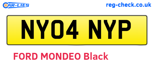 NY04NYP are the vehicle registration plates.