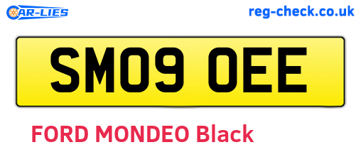 SM09OEE are the vehicle registration plates.