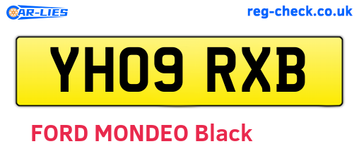 YH09RXB are the vehicle registration plates.