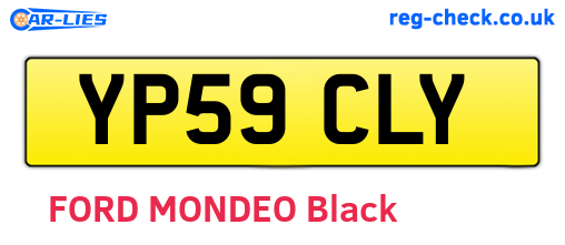 YP59CLY are the vehicle registration plates.