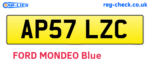 AP57LZC are the vehicle registration plates.