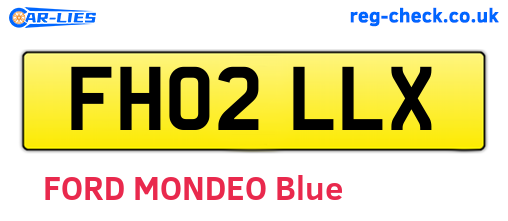FH02LLX are the vehicle registration plates.