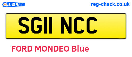 SG11NCC are the vehicle registration plates.