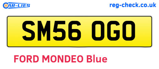 SM56OGO are the vehicle registration plates.