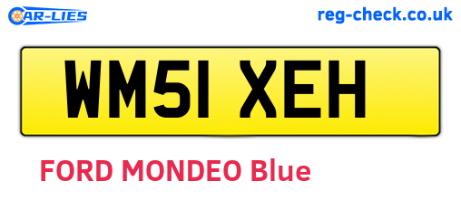 WM51XEH are the vehicle registration plates.