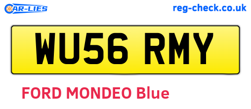 WU56RMY are the vehicle registration plates.