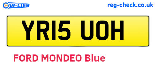 YR15UOH are the vehicle registration plates.