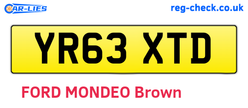 YR63XTD are the vehicle registration plates.