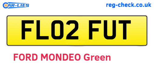 FL02FUT are the vehicle registration plates.