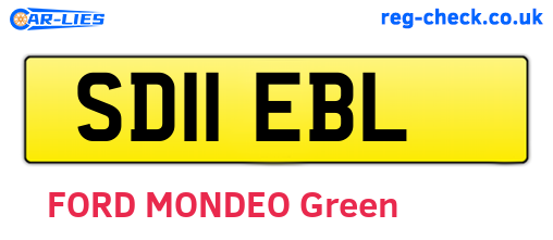 SD11EBL are the vehicle registration plates.