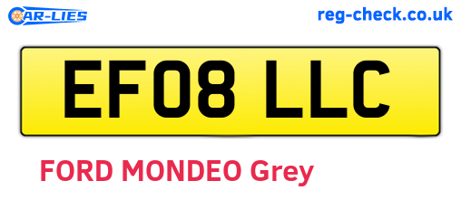 EF08LLC are the vehicle registration plates.